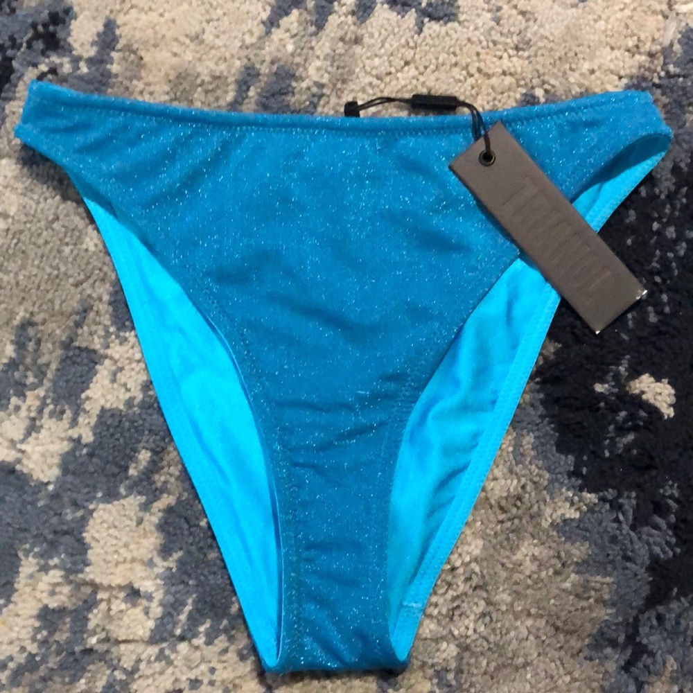 Stevie high waist triangl bathing suit bottom.